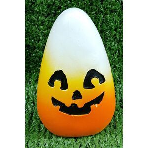 Halloween Candycorn Tabletop Decor Mini Candy Corn Jack O Lantern Decoration 4in